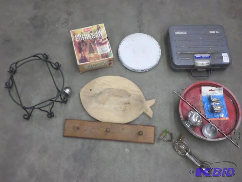 Lot Of Dial Scale, Bottle Cutting Kit, Coat ...