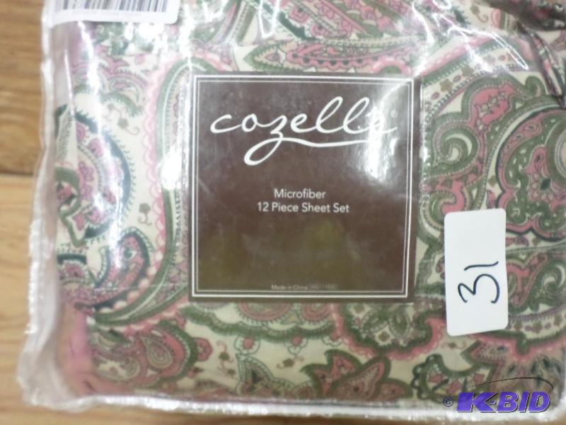 New Cazelle 12-Piece Microfiber Queen Sized S...