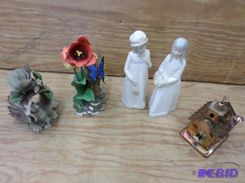 Box Lot Of (1) Handmade Copper Figurine &amp...