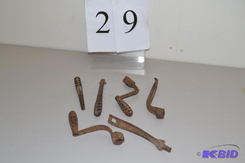 lot 29 image: vintage cast iron stove handles