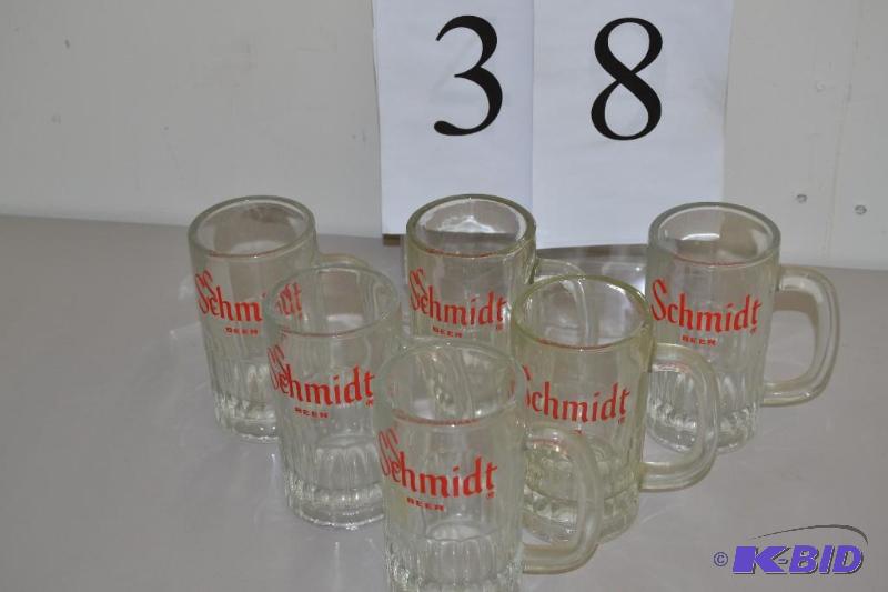 lot 38 image: vintage Schmidt beer mugs