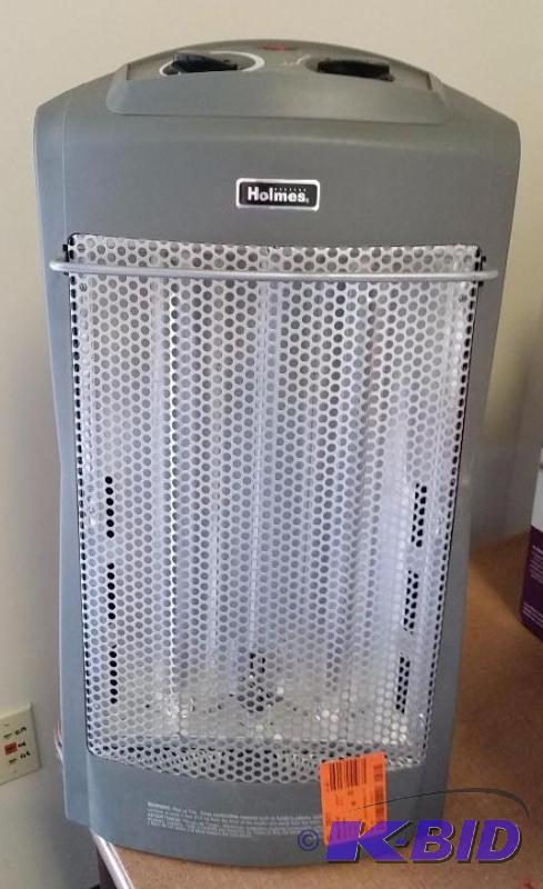 lot 3 image: Holmes 23 in. 1500 watt quartz Tower Heater.  Used out of Box. TESTED WORKS