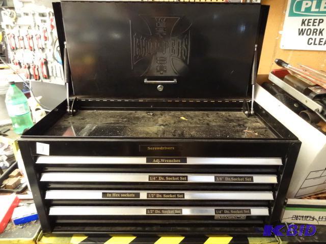 West Coast Choppers Tool Box. Has Lock and Ke | K & C Auctions