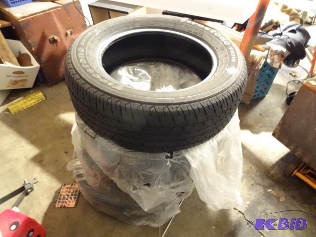 lot 113 image: Firestone P21560R16 Tires. Approx 12 Tread ...