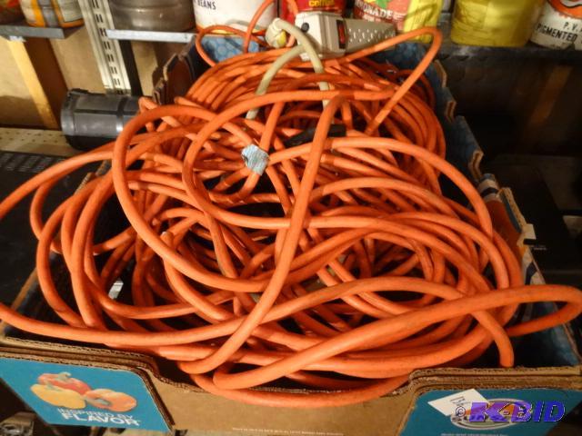 lot 136 image: Box of Misc Extension Cords...