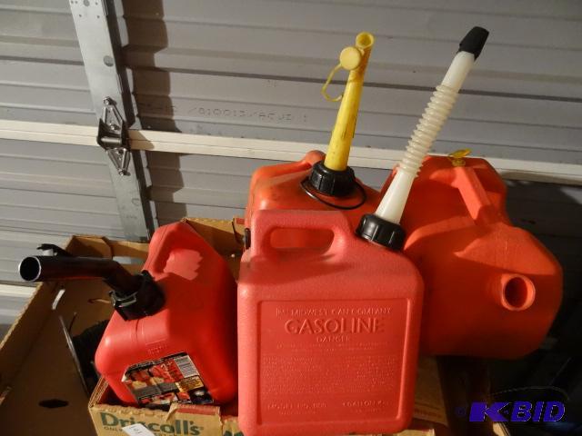 lot 150 image: 4 Plastic Gas Cans...