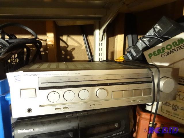 lot 151 image: Kenwood AM FM Stereo Reciever Model KR-55...