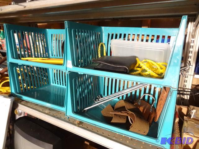 lot 159 image: 4 Stackable Plastic Bins...