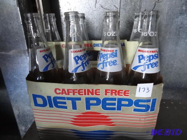 lot 173 image: 8 Pepsi Free Bottles...