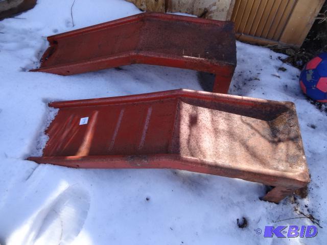 lot 198 image: Set of Metal Car Ramps...