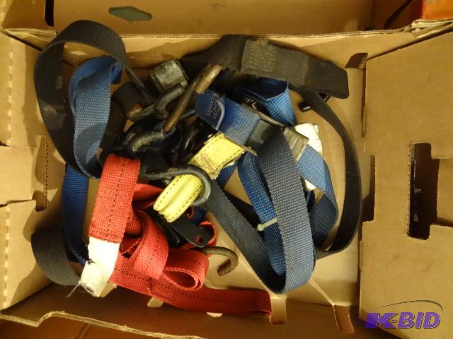 lot 204 image: Box of Tie Down Straps...