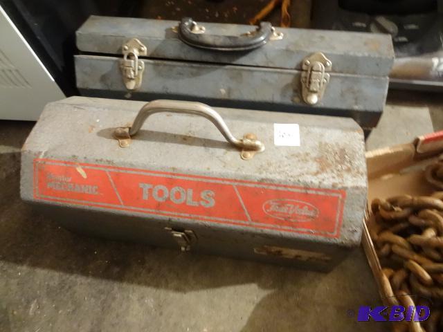 lot 205 image: 2 Metal Hand Tool Boxes...