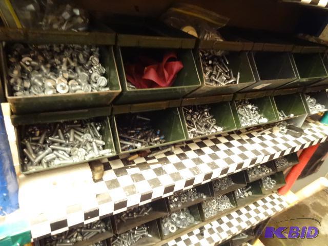 lot 232 image: 12 Metal Stack Hardware Bins...