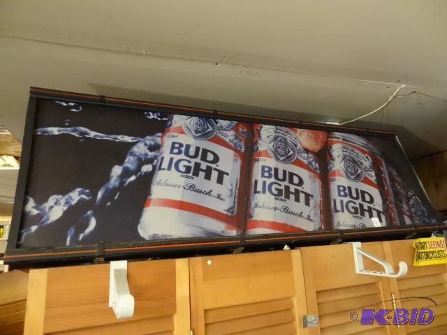 lot 24 image: Bud Light Lighted Sign. Does not Light Up 48 ...
