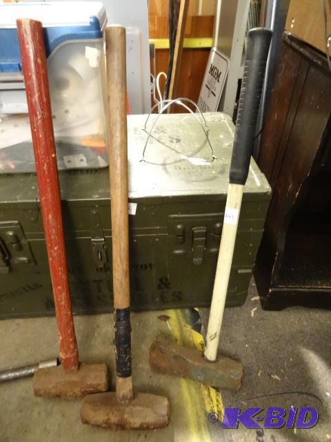 lot 243 image: 2 Sledge Hammers and 1 Splitting Maul...