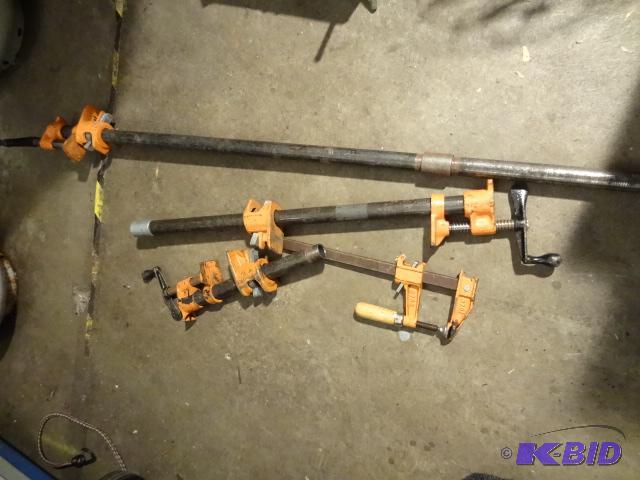 lot 244 image: 4 Wood Working Clamps...