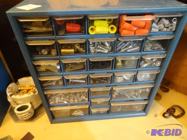 lot 266 image: 27 Drawer Hardware Cabinet...