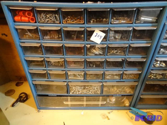 lot 268 image: 34 Drawer hardware Cabinet...