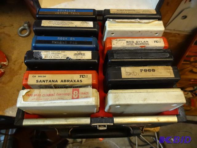 lot 289 image: Box of 8 Track Tapes...