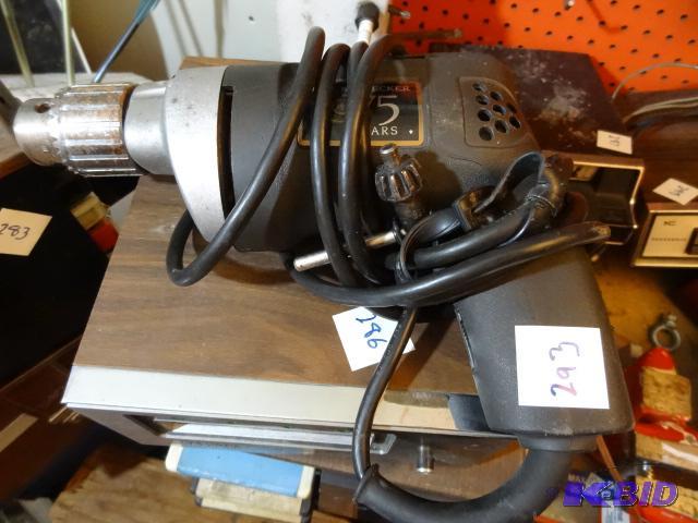lot 293 image: Black and Decker 12 Electric Drill...