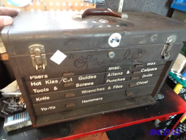 lot 54 image: Metal Machinist Tool Box...