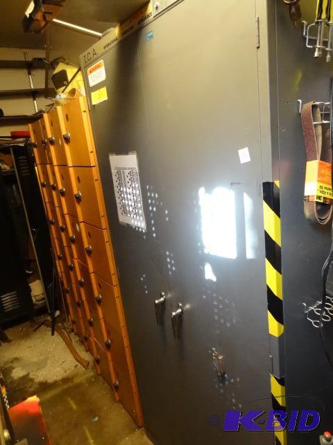 lot 56 image: Metal Cabinet with Interior Drawers. 13 Drawe...