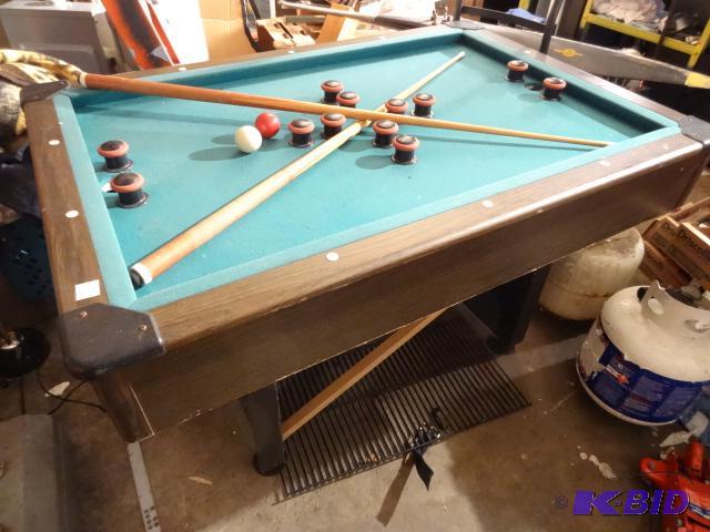 lot 62 image: Bumper Pool Table 52 X 36 Buyer Loads...