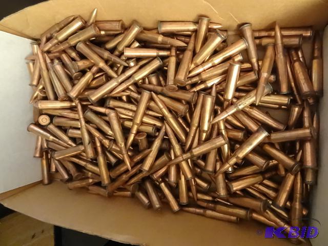 lot 7 image: Unknown Size Ammo. Theres at least 300 Rounds...