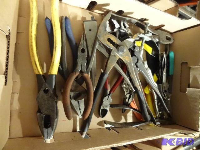 lot 80 image: Box of Misc Pliers...