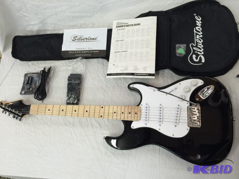 silvertone guitar set