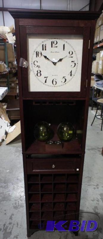 New myHome&nbspLiquor Cabinet with Clock - D...