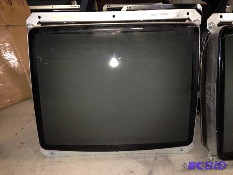 lot 10 image: Lot of 5 27 inch CRT Monitors - for parts only