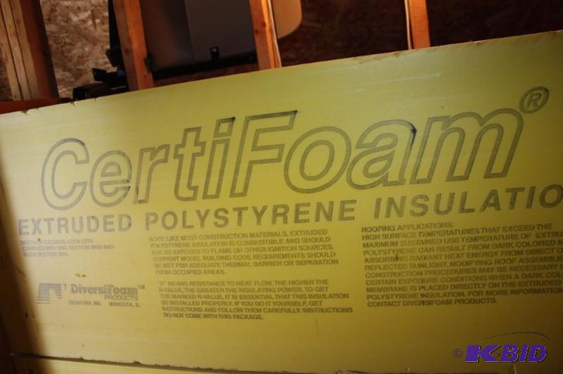 lot 460 image: Lot of (11) Panels of Certifoam Extruded Polystrene Foam Insulation 72 x 24 x 2.