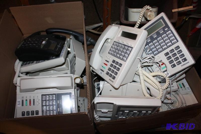 lot 467 image: Two box Lot of Phones-by samsung and KSU unit.