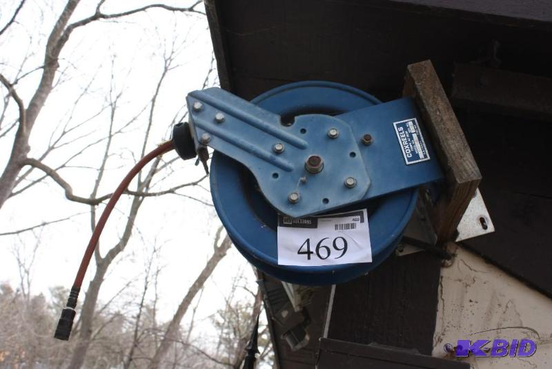 lot 469 image: Cox Reel Air Hose Auto Retractable Reel with Air Hose