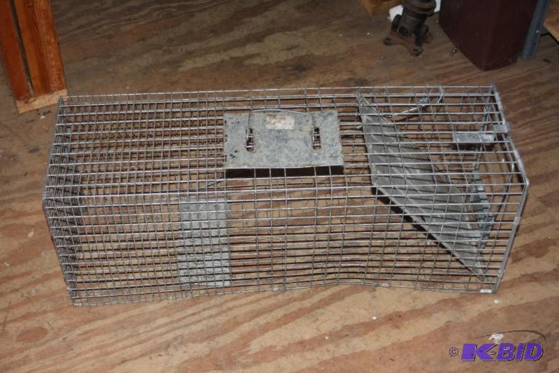 lot 670 image: Lot of (2) Metal Animal Traps.
