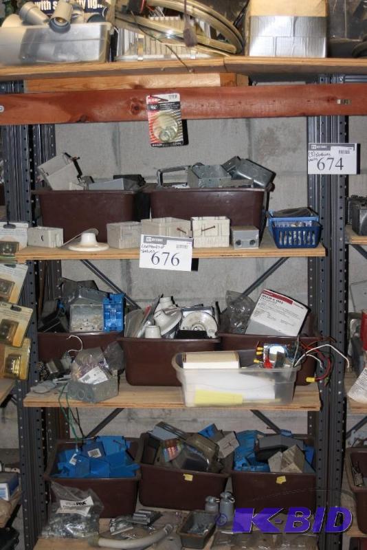 lot 674 image: Lot of (3) Shelving Units Contents Not Included.