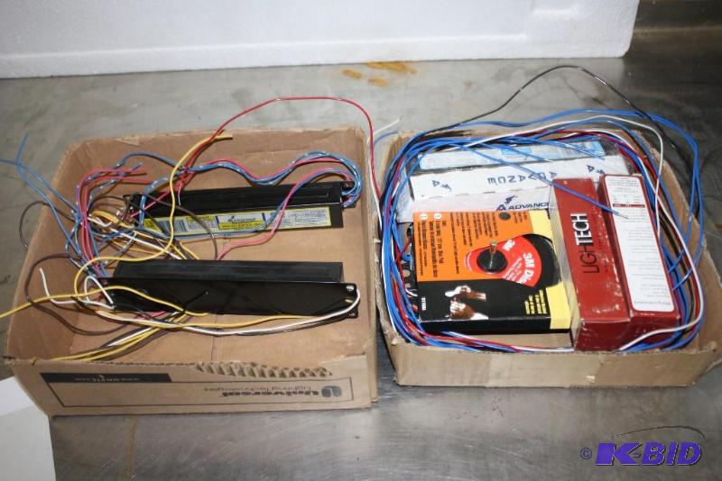 lot 145 image: Box Lot Including Electronic Ballasts & More.