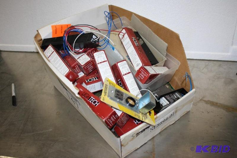 lot 147 image: Box Lot Including Light Tech LVT-151 R 150W Electronic Item Replacement Circuit Breakers And More