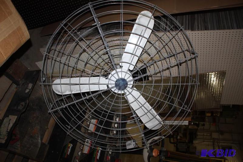 lot 85 image: Fan wEnclosed Blade Enviro Fan Brand Electrical Cord Is Cut 51 x 51 x 6.