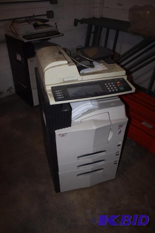 lot 1 image: Kyocera Mita KM-3530 Copying Machine 120V 60Hz Machine No. AAJ3 11A 24 x 24 x 46