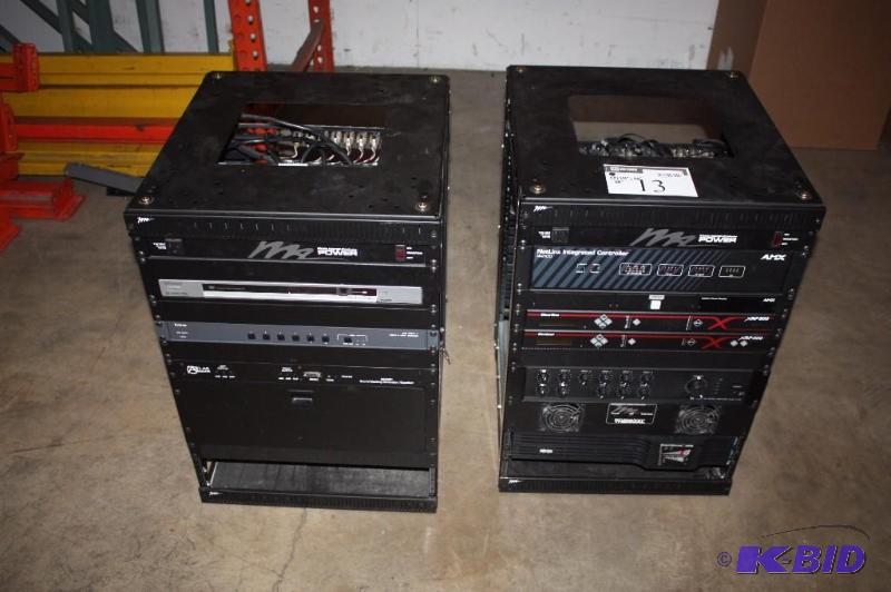 lot 13 image: Lot of (2) Middle Atlantic Products Power Racks 19 x 20 x 28 NetLinx Integrated Controller.