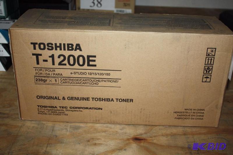 lot 39 image: Toshiba T-1200E Toner Cartridge Original & Genuine 238gr x 1.