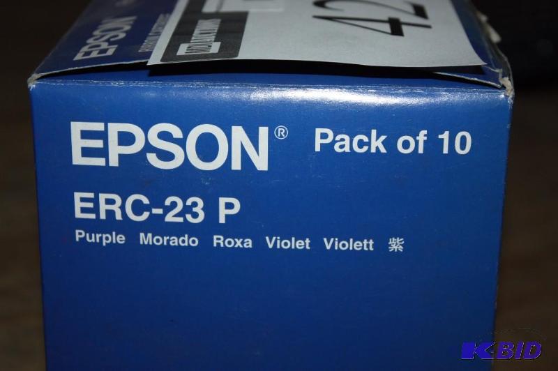 lot 42 image: Epson ERC-23 Pack Of 10 Ribbon Cartridge Genuine Epson Multi-Color.
