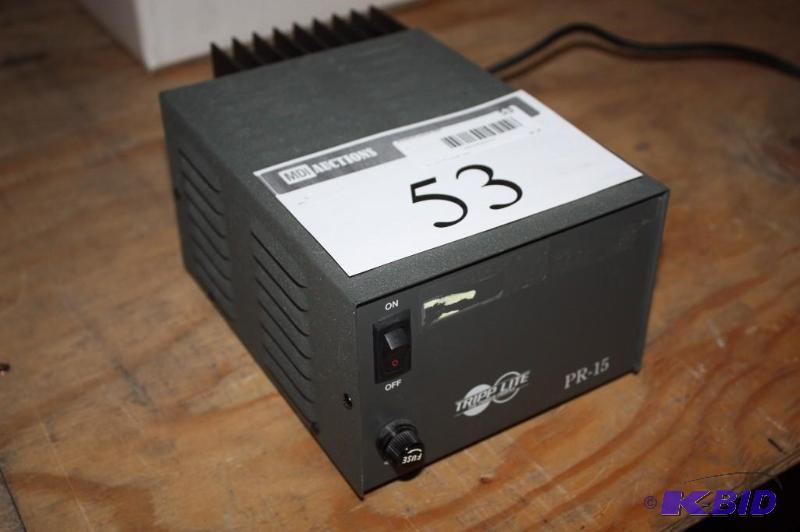 lot 53 image: Tripplite DC Power Supply 15 AMP TRIPP-PR15 wCord.