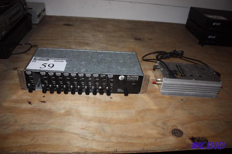 lot 59 image: Lot of (2) Including Blonder Tongue MIPS-12D HE-12 Series Power Supply Blonder Tongue bida broadba
