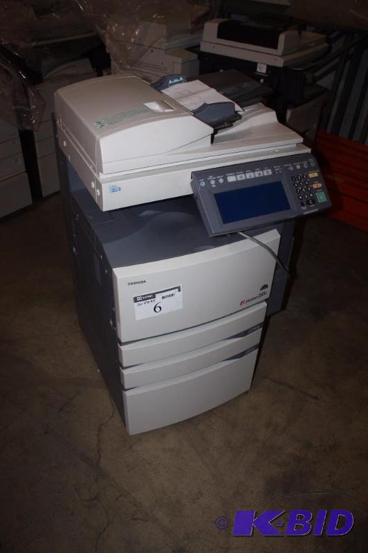 lot 6 image: Toshiba Super G3 E-Studio 281c Multifunctional Printer Color Systems Model FC-281Cl 115V 5060Hz.