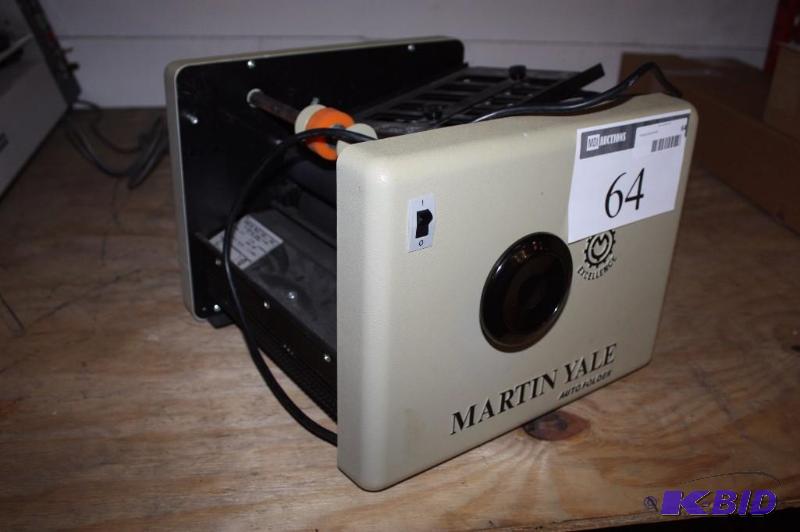 lot 64 image: Martin Yale Auto Friction-Fed Paper Folder CV-7 Model 115V 60Hz.