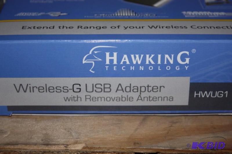 lot 67 image: Lot of (2) Hawking Technologies Products Wireless-G PCI Ethernet Card, 54M, 802 Wireless-G USB Ada