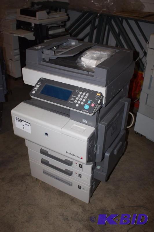 lot 7 image: Konica Minolta Multifunction Printer Bizhub C450 Model Energy Star Digital Display 29 x 26 x
